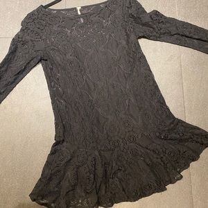 Free People black lace dress
